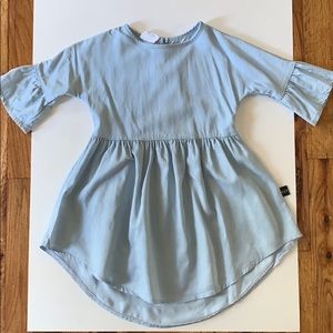 HuxBaby Light Chambray Dress (Denim)